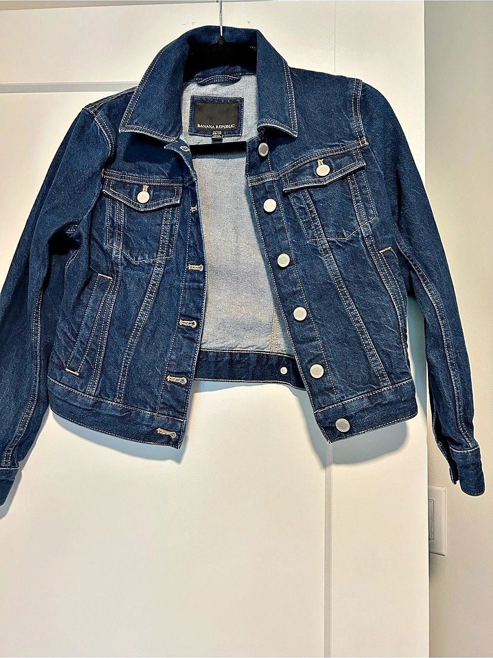 Banana Republic Denim Jean Jacket Blue Size XS Like New